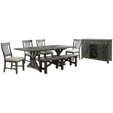 Urban farmhouse 6 piece dining set new arrivals